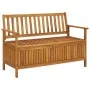 Banco de almacenaje de jardín madera de acacia maciza 120 cm de vidaXL, Bancos de jardín - Ref: Foro24-310279, Precio: 164,58...
