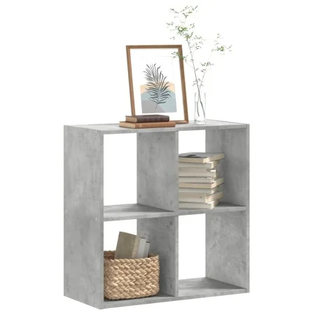 Estantería madera de ingeniería gris hormigón 68,5x32x68,5 cm de , Librerías y estanterías - Ref: Foro24-852828, Precio: 40,0...