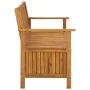 Banco de almacenaje de jardín madera de acacia maciza 120 cm de vidaXL, Bancos de jardín - Ref: Foro24-310279, Precio: 164,58...