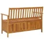 Banco de almacenaje de jardín madera de acacia maciza 120 cm de vidaXL, Bancos de jardín - Ref: Foro24-310279, Precio: 164,58...