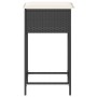 Taburetes de cocina con cojines 2 uds ratán sintético negro de , Sillas de jardín - Ref: Foro24-368317, Precio: 103,89 €, Des...