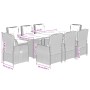 Set comedor de jardín 9 pzas con cojines ratán sintético beige de , Conjuntos de jardín - Ref: Foro24-3262790, Precio: 1,00 €...