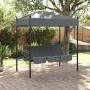 Banco columpio de jardín con toldo acero arena gris oscuro de , Balancines de jardín - Ref: Foro24-4008901, Precio: 267,14 €,...