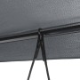 Banco columpio de jardín con toldo acero arena gris oscuro de , Balancines de jardín - Ref: Foro24-4008901, Precio: 267,14 €,...