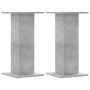 Soportes altavoces 2 uds madera gris hormigón 30x30x60 cm de , Soportes para altavoces - Ref: Foro24-852657, Precio: 54,17 €,...