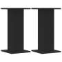 Soportes altavoces 2 uds madera ingeniería negro 30x30x60 cm de , Soportes para altavoces - Ref: Foro24-852655, Precio: 59,70...