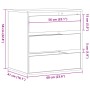 Cajonera de esquina madera ingeniería marrón roble 60x41x58 cm de , Cajoneras - Ref: Foro24-852849, Precio: 83,96 €, Descuent...