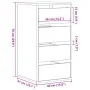 Cajonera de esquina madera ingeniería roble Sonoma 40x41x76 cm de , Cajoneras - Ref: Foro24-852863, Precio: 94,85 €, Descuent...