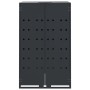 Cobertizo para 3 cubos de basura acero antracita 207x79x117 cm de , Soportes para contenedores de residuos - Ref: Foro24-3279...