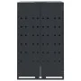 Cobertizo para 3 cubos de basura acero antracita 207x79x117 cm de , Soportes para contenedores de residuos - Ref: Foro24-3279...