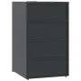 Cobertizo para 3 cubos de basura acero antracita 207x79x117 cm de , Soportes para contenedores de residuos - Ref: Foro24-3279...