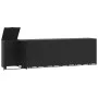 Cobertizo de 6 contenedores de basura acero negro 414x79x117 cm de , Soportes para contenedores de residuos - Ref: Foro24-327...
