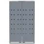 Cobertizo de 3 contenedores de basura acero gris 207x79x117 cm de , Soportes para contenedores de residuos - Ref: Foro24-3279...