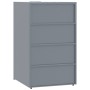 Cobertizo de 3 contenedores de basura acero gris 207x79x117 cm de , Soportes para contenedores de residuos - Ref: Foro24-3279...