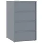 Cobertizo de 3 contenedores de basura acero gris 207x79x117 cm de , Soportes para contenedores de residuos - Ref: Foro24-3279...