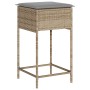 Taburetes de cocina con cojines 2 uds ratán sintético beige de , Sillas de jardín - Ref: Foro24-368320, Precio: 94,05 €, Desc...