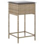 Taburetes de cocina con cojines 2 uds ratán sintético beige de , Sillas de jardín - Ref: Foro24-368320, Precio: 94,05 €, Desc...