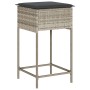 Taburetes de cocina y cojines 2 uds ratán sintético gris claro de , Sillas de jardín - Ref: Foro24-368322, Precio: 94,05 €, D...