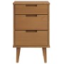 Mesita de noche MOLDE madera maciza de pino marrón 40x35x65 cm de , Mesitas de noche - Ref: Foro24-4013409, Precio: 85,40 €, ...