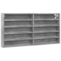 Vitrina de madera de ingeniería gris hormigón 100x8,5x50 cm de , Estantes y estanterías - Ref: Foro24-847950, Precio: 35,59 €...
