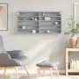Vitrina de madera de ingeniería gris hormigón 100x8,5x50 cm de , Estantes y estanterías - Ref: Foro24-847950, Precio: 35,59 €...