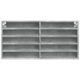 Vitrina de madera de ingeniería gris hormigón 100x8,5x50 cm de , Estantes y estanterías - Ref: Foro24-847950, Precio: 35,59 €...