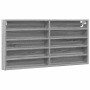 Vitrina de madera de ingeniería gris Sonoma 100x8,5x50 cm de , Estantes y estanterías - Ref: Foro24-847952, Precio: 40,84 €, ...