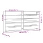 Vitrina de madera de ingeniería gris Sonoma 100x8,5x50 cm de , Estantes y estanterías - Ref: Foro24-847952, Precio: 40,84 €, ...