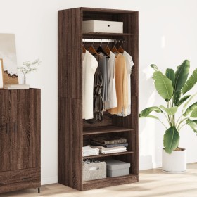 Armario madera de ingeniería color roble marrón 80x50x200 cm de , Armarios roperos - Ref: Foro24-3307699, Precio: 188,19 €, D...