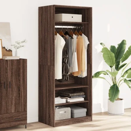 Armario madera de ingeniería color roble marrón 80x50x200 cm de , Armarios roperos - Ref: Foro24-3307699, Precio: 184,88 €, D...
