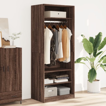 Armario madera de ingeniería color roble marrón 80x50x200 cm de , Armarios roperos - Ref: Foro24-3307699, Precio: 188,19 €, D...