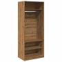 Armario de madera de ingeniería roble artesanal 80x50x200 cm de , Armarios roperos - Ref: Foro24-3307701, Precio: 184,20 €, D...