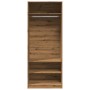 Armario de madera de ingeniería roble artesanal 80x50x200 cm de , Armarios roperos - Ref: Foro24-3307701, Precio: 184,20 €, D...