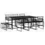 Set de comedor de jardín 11 pzas ratán sintético negro de , Conjuntos de jardín - Ref: Foro24-3295054, Precio: 515,62 €, Desc...