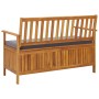 Banco de almacenaje de jardín madera maciza acacia 120 cm de vidaXL, Bancos de jardín - Ref: Foro24-310276, Precio: 224,49 €,...