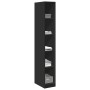 Armario de madera de ingeniería negro 30x50x200 cm de , Armarios roperos - Ref: Foro24-3307703, Precio: 136,56 €, Descuento: %