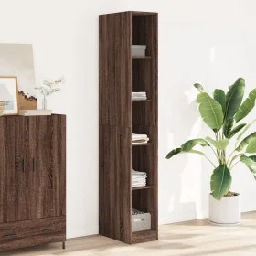 Armario madera de ingeniería color roble marrón 30x50x200 cm by , Wardrobes - Ref: Foro24-3307708, Price: 98,11 €, Discount: %