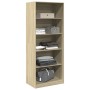 Armario de madera de ingeniería roble Sonoma 80x50x200 cm de , Armarios roperos - Ref: Foro24-3307722, Precio: 170,46 €, Desc...