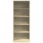 Armario de madera de ingeniería roble Sonoma 80x50x200 cm de , Armarios roperos - Ref: Foro24-3307722, Precio: 170,46 €, Desc...