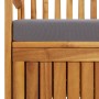 Banco de almacenaje de jardín madera maciza acacia 120 cm de vidaXL, Bancos de jardín - Ref: Foro24-310276, Precio: 224,49 €,...