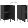 Aparador acero negro 36x39x79 cm de , Aparadores - Ref: Foro24-843012, Precio: 71,69 €, Descuento: %