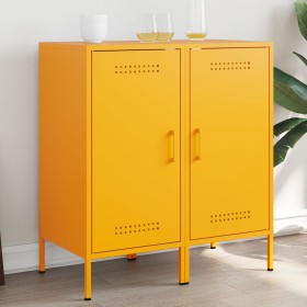 Aparadores 2 unidades acero amarillo mostaza 36x39x79 cm de , Aparadores - Ref: Foro24-843019, Precio: 129,30 €, Descuento: %
