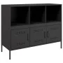 Aparador acero negro 100,5x39x79 cm de , Aparadores - Ref: Foro24-843090, Precio: 141,90 €, Descuento: %