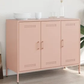 Aparador acero rosa 100,5x39x79 cm de , Aparadores - Ref: Foro24-843025, Precio: 175,16 €, Descuento: %