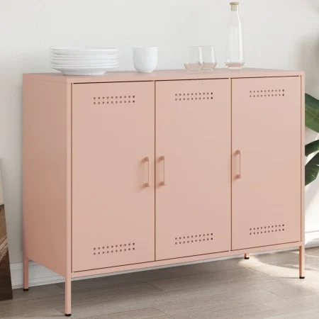 Rosa Stahlschrank 100,5x39x79 cm von , Sideboards - Ref: Foro24-843025, Preis: 175,16 €, Rabatt: %