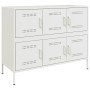 Aparador acero blanco 100,5x39x79 cm de , Aparadores - Ref: Foro24-843101, Precio: 170,92 €, Descuento: %