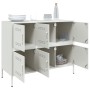 Aparador acero blanco 100,5x39x79 cm de , Aparadores - Ref: Foro24-843101, Precio: 170,92 €, Descuento: %