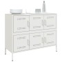 Aparador acero blanco 100,5x39x79 cm de , Aparadores - Ref: Foro24-843101, Precio: 170,92 €, Descuento: %