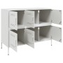 Aparador acero blanco 100,5x39x79 cm de , Aparadores - Ref: Foro24-843101, Precio: 170,92 €, Descuento: %