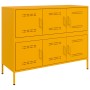 Aparador acero amarillo mostaza 100,5x39x79 cm de , Aparadores - Ref: Foro24-843099, Precio: 175,81 €, Descuento: %